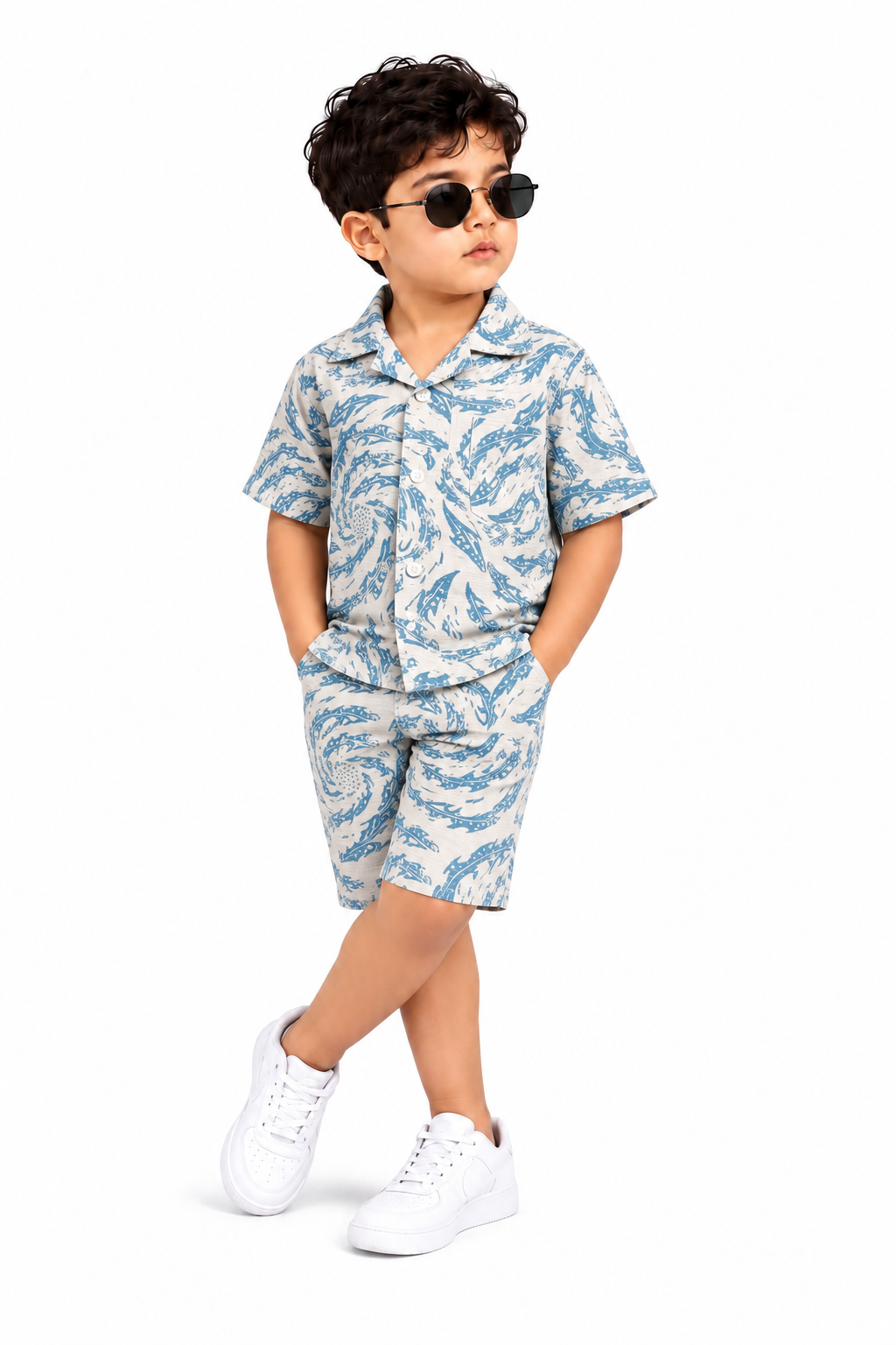 Blue Swirl Co-ord Set