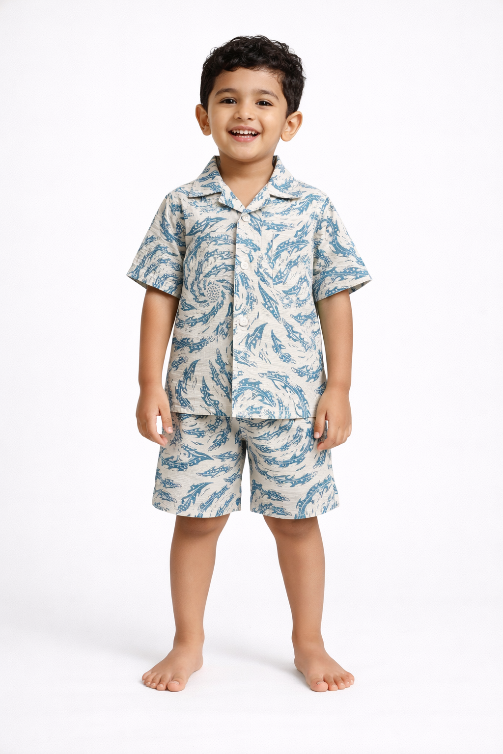 Blue Swirl Co-ord Set