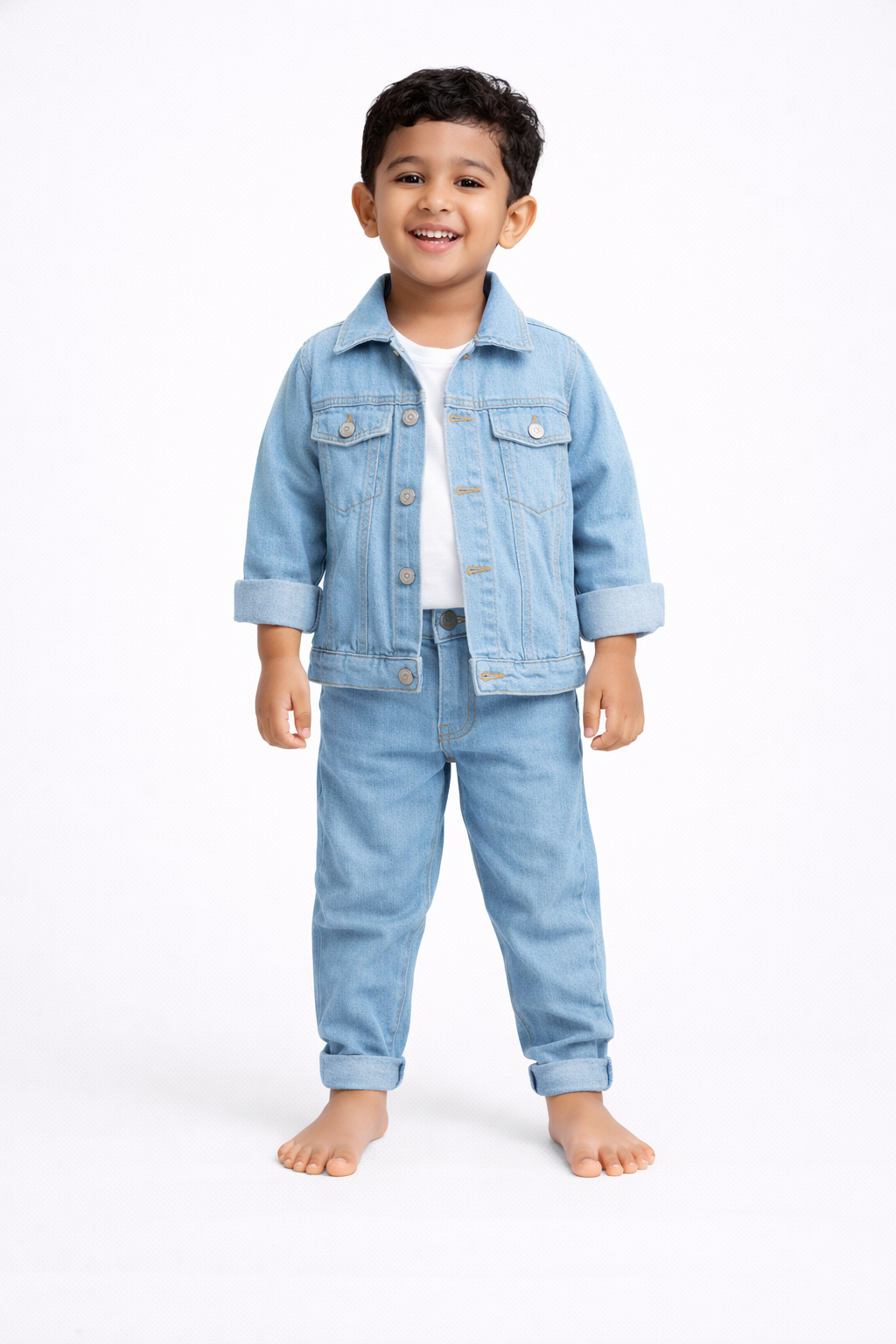 Rider Cotton Co-ord Set â€“ Light Blue